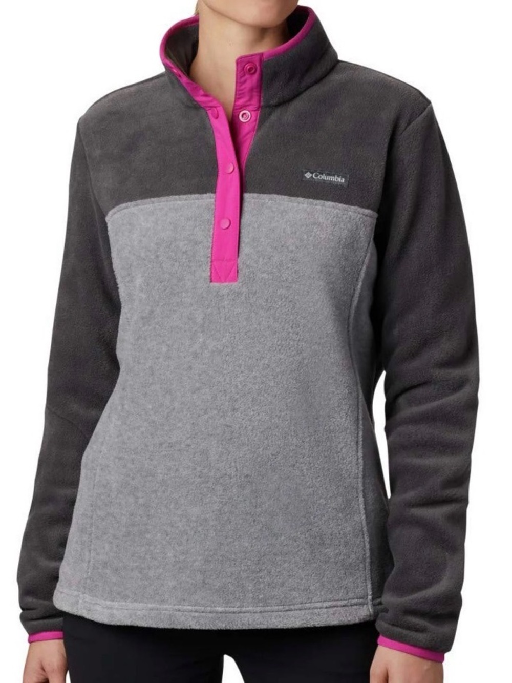 Columbia Women's Benton Springs Half Snap Pullover Fleece. Size Large